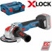 BOSCH GWX 18V-10 C Akkus sarokcsiszoló X-LOCK, 125 mm, akku nélkül, L-Boxx 06017B0200