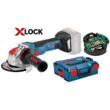 BOSCH GWX 18V-10 SC Akkus sarokcsiszoló X-LOCK, 125mm, akku nélkül 06017B0400