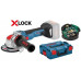 BOSCH GWX 18V-10 SC Akkus sarokcsiszoló X-LOCK, 125mm, akku nélkül 06017B0400