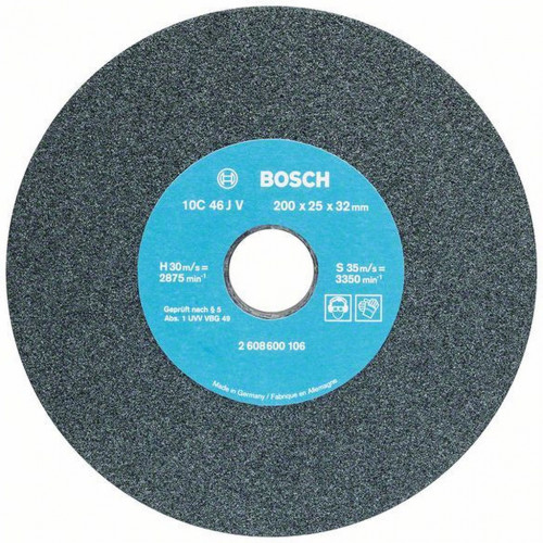 BOSCH Köszörűkorong kettős köszörűgéphez 200mm, 32mm, 46 2608600106