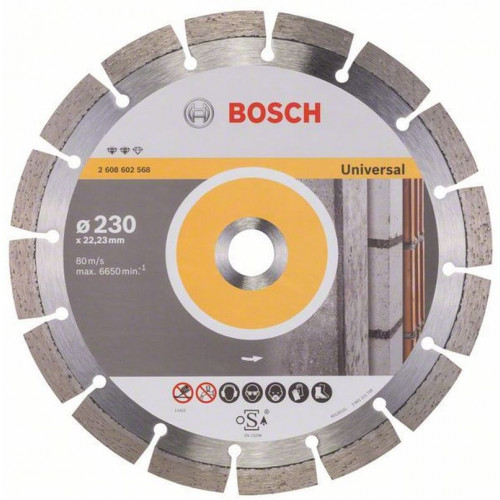 BOSCH Expert for Universal 230x22.2x2.4x12mm gyémánt vágótárcsa 2608602568