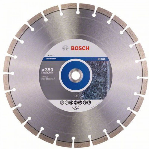 BOSCH Expert for Stone gyémánt darabolótárcsa 350 x 20, 00+25,40x3,2x12mm 2608602594