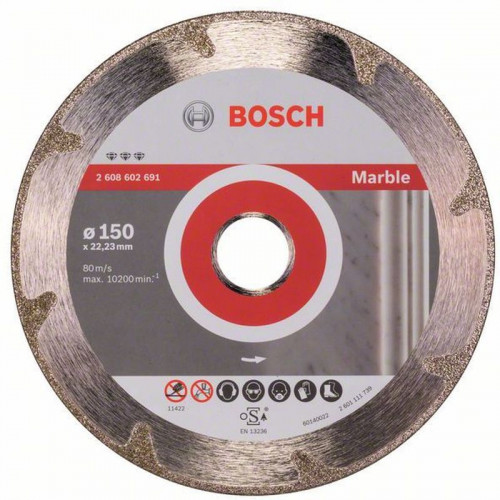BOSCH Best for Marble 150x22.2x2.2x3mm gyémánt vágótárcsa 2608602691