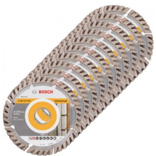 BOSCH Gyémánt darabolótárcsa, Standard for Universal Turbo kivitel 125x22,23x2x10mm, 10Db