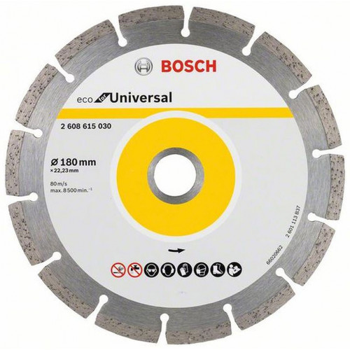 BOSCH Eco for Universal gyémánt darabolótárcsa 180 x 22,23 mm 2608615030