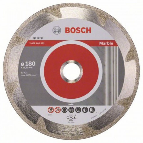 BOSCH Best for Marble gyémánt darabolótárcsák 180 x 22, 23 x 2, 2 x 3 mm 2608602692