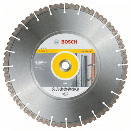 BOSCH Best for Universal gyémánt darabolótárcsa 350 x 20/25, 40 x 3, 3 x 15 mm 2608603636