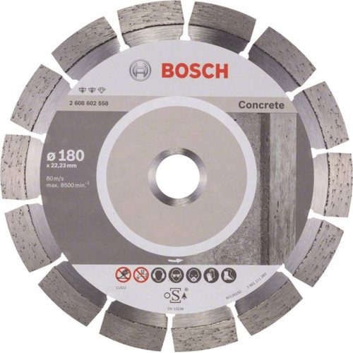 BOSCH Expert for Concrete 180x22.2x2.4x12mm gyémánt vágótárcsa 2608602558