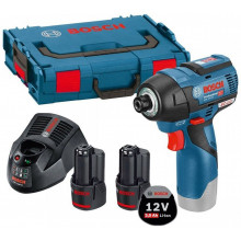 BOSCH GDR 12V-110 L-Boxx tárolóban, 2 x 3, 0 Ah akkuval 06019E0005