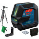 BOSCH GLL 2-15 G PROFESSIONAL Vonallézer + LB 10 + BT 150 0601063W01