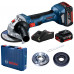 BOSCH GWS 180-LI PROFESSIONAL Sarokcsiszoló 2x 4Ah,125 mm + Koffer 06019H9021