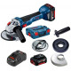 BOSCH GWS 18V-10 PROFESSIONAL Akkus sarokcsiszoló (18V/2x5,0Ah) L-BOXX 06019J4004