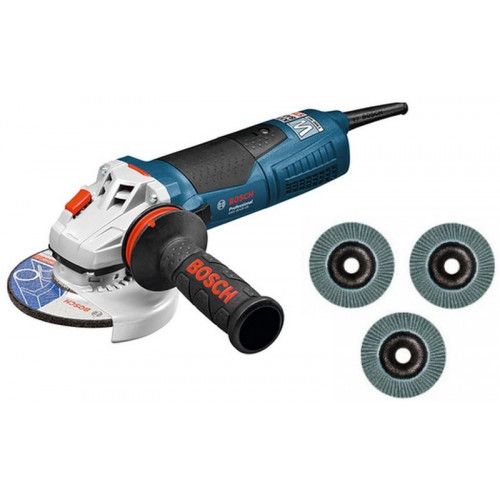 BOSCH GWS 19-125 CIE Sarokcsiszoló + 3x csiszolókorong 060179P001