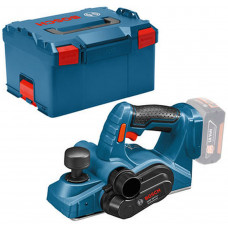 BOSCH GHO 18 V-LI Akkus Gyalu - akkumulátor nélkül, L-BOXX, 06015A0300