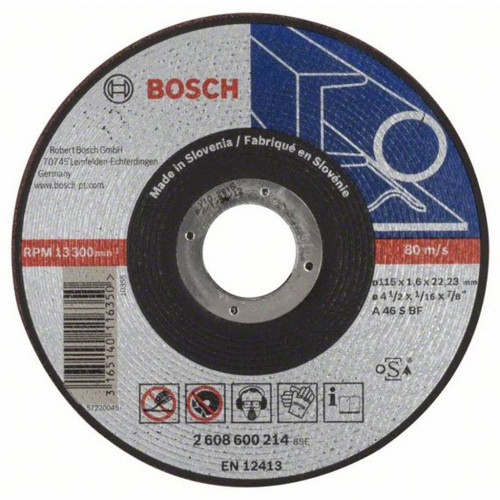 BOSCH Darabolótárcsa, egyenes, Expert for Metal AS 46 S BF, 115 mm, 1, 6 mm 2608600214