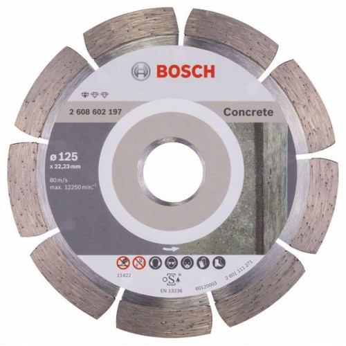 BOSCH Standard for Concrete gyémánt darabolótárcsa 125x22,23mm 2608602197