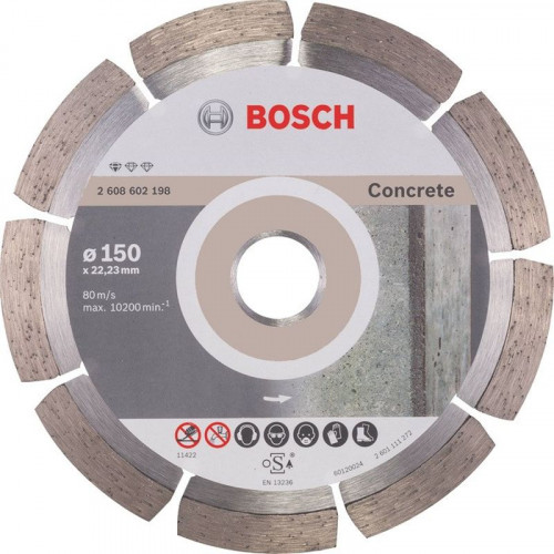 BOSCH Professional for Concrete 150x22.2x2x10mm gyémánt vágótárcsa 2608602198