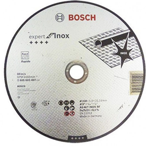 BOSCH Expert Inox vágótárcsa 230x1, 9x22, 23mm 2608603407