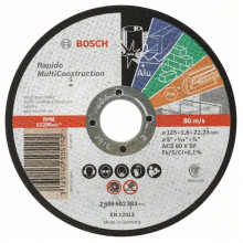 BOSCH Darabolótárcsa, egyenes, Rapido Multi Construction, 125 mm 2608602383