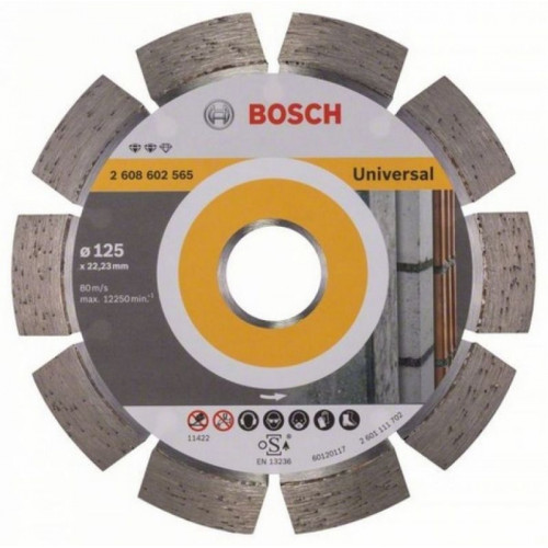 BOSCH Expert for Universal 125x22.2x2.2x12mm gyémánt vágótárcsa 2608602565