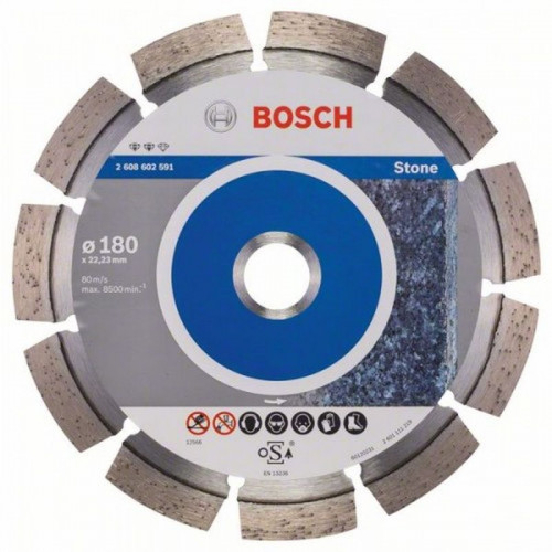 BOSCH Expert for Stone gyémánt darabolótárcsa 180 x 22, 23 x 2, 4 x 12 mm 2608602591