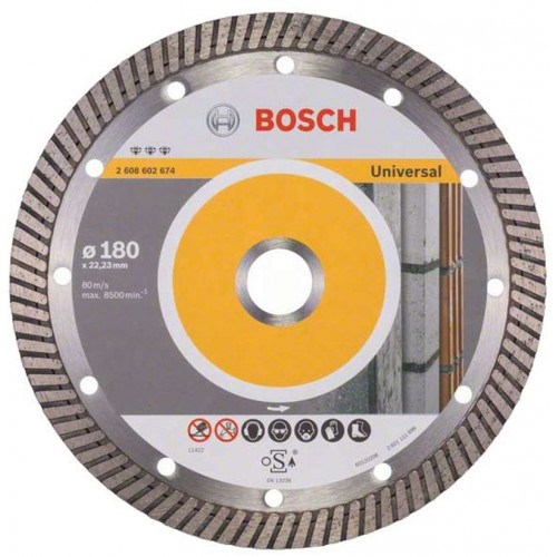 BOSCH Best for Universal Turbo 180x22.2x2.5x12mm gyémánt vágótárcsa 2608602674