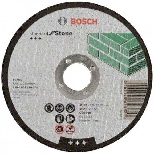 BOSCH Darabolótárcsa, egyenes, Standard for Stone C 30 S BF, 125x3mm, 22,23mm 2608603178