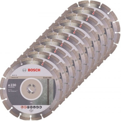 BOSCH Gyémánt darabolótárcsa, Standard for Concrete kivitel 230mm, 10Db 2608603243