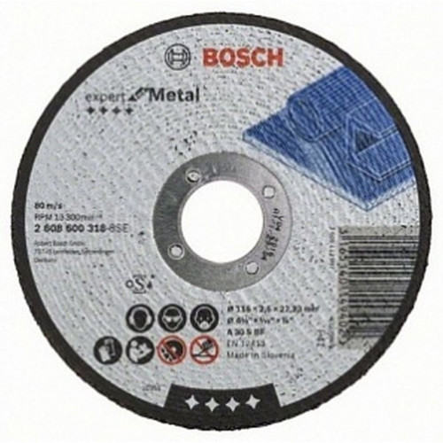 BOSCH Expert for Metal Rapido Darabolótárcsa, egyenes, 125x22,23x1 mm 2608603396 BOSCH Expert for Metal Rapido Darabolótárcsa, egyenes, 125x22,23x1 mm 2608603396
