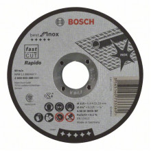 BOSCH Darabolótárcsa, egyenes, Best for Inox Rapido, 115 mm, 0,8 mm 2608603486