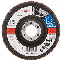 BOSCH X571 fíber csiszolótárcsa, Best for Metal D= 115 mm; G= 60, hajlított 2608605451