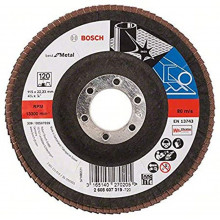 BOSCH X571 fíber csiszolótárcsa, Best for Metal D= 115 mm; G= 120, hajlított 2608607319