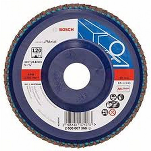 BOSCH Expert for Metal fíber csiszolótárcsa X551, 125x 22,23mm, G60, egyenes 2608607366