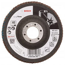 BOSCH Best for Inox, X581 fíber csiszolótárcsa 115x22,23mm, 40 2608608263