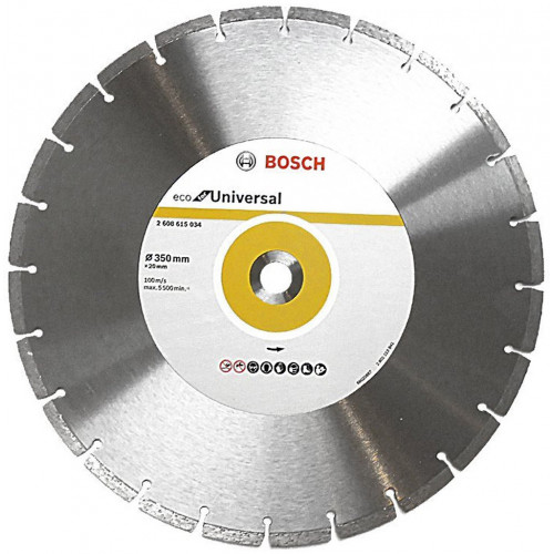 BOSCH Gyémánt darabolótárcsa, Eco for Universal kivitel 350x20x3.2x8 mm 2608615034