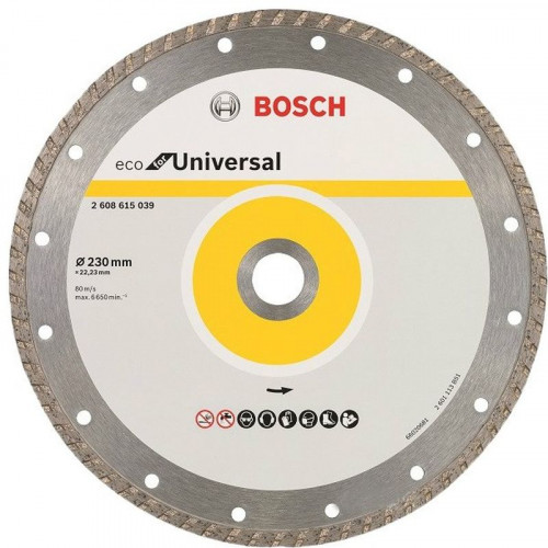 BOSCH 2608615039 Folyamatos gyémánttárcsa TURBO ECO 230x22, 23mm, 2608615039