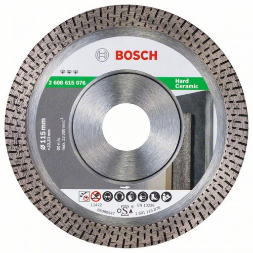 BOSCH Best for Hard Ceramic gyémánt darabolótárcsa 115mm, 2608615076