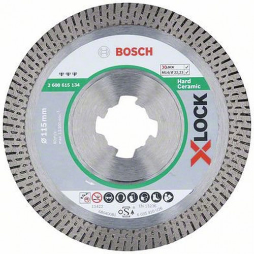 BOSCH X-LOCK gyémánt darabolótárcsa, Best for Hard Ceramic kivitel O115 mm 2608615134 BOSCH X-LOCK gyémánt darabolótárcsa, Best for Hard Ceramic kivitel O115 mm 2608615134