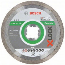 BOSCH X-LOCK Gyémánt vágókorong Standard for Ceramic, 125 x 22,23 x 1,6 x 7 mm 2608615138