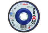 BOSCH Best for Metal X-LOCK legyezőtárcsa, egyenes változat, 125mm, G 40, 2608619209