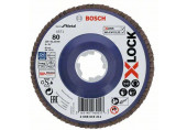 BOSCH Best for Metal X-LOCK legyezőtárcsa, 125 mm, 80 2608619211
