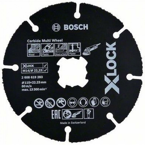 Bosch X-LOCK Carbide Multi Wheel Keményfém Multiwheel vágótárcsa, 115 mm 2608619283