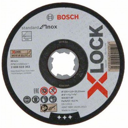 BOSCH X-LOCK Standard for Inox 125 x 1,6 mm T41 2608619363