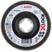 BOSCH X-LOCK Flap discs, angled version, plastic plate X571, 115x22,23mm, G120, 2608621763