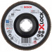 BOSCH X-LOCK Flap discs, angled version, plastic plate X571, 125x22,23mm, G60, 260862176