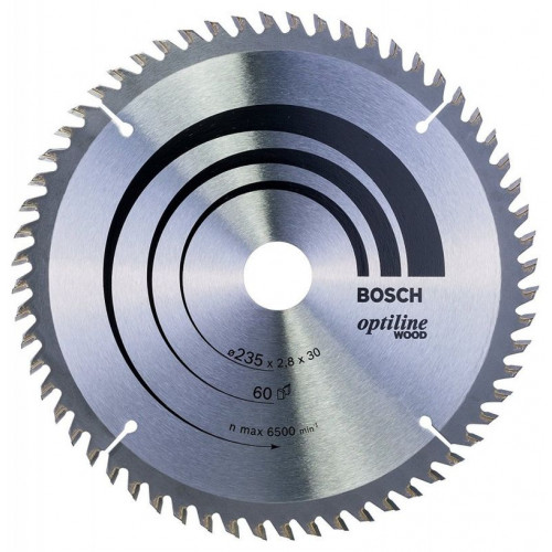 BOSCH Optiline Wood Körfűrészlap, 235x30x2,8/1,8 z60 2608641192