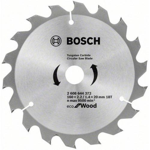 BOSCH Eco for wood körfűrészlap, 160x20x2,2/1,4 z18 2608644372