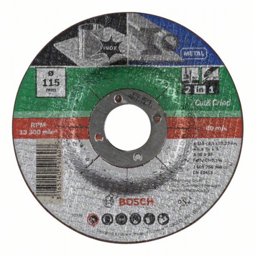 BOSCH 2 az -1-ben darabolótárcsa 115 mm 2609256308