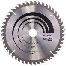 Bosch Körfűrészlap, Optiline Wood 235 x 30/25 x 2,8 mm, 48, 2608640727