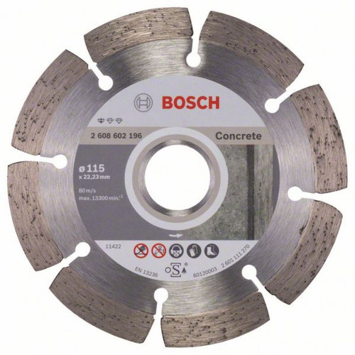 BOSCH Professional for Concrete 115x22.2x1.6x10mm gyémánt vágótárcsa 2608602196